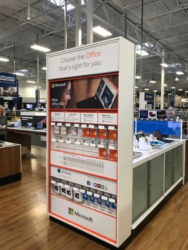 Microsoft - Best Buy Fixture Graphics - DPI Direct - Print Marketing